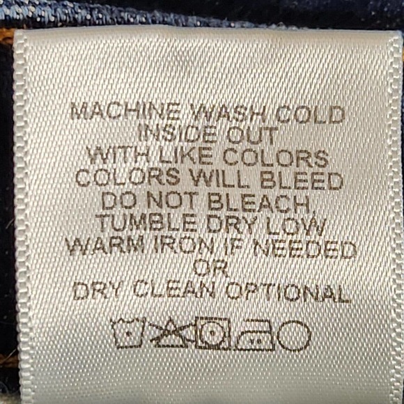 Bridge By Gly Womens Ankle Skinny Jeans 27 Mid Rise Dark Wash Raw Hem Distressed - Picture 8 of 9